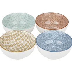 Bol japonais motif géométrique 4 couleurs x4^Gifi New