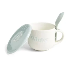 Bol jumbo 62cl avec cuillère et couvercle winter^Gifi Discount