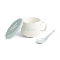 Bol jumbo 62cl avec cuillère et couvercle winter^Gifi Discount