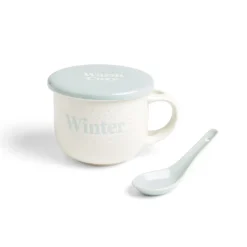 Bol jumbo 62cl avec cuillère et couvercle winter^Gifi Discount