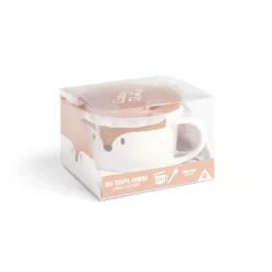 Bol jumbo 62cl avec cuillère et couvercle renard^Gifi Discount