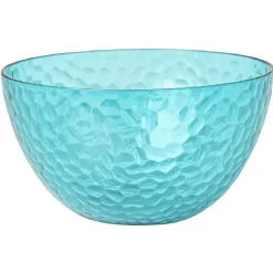 Bol plastique bleu martelé x4^Gifi Best