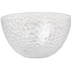 Bol plastique transparent martelé x4^Gifi Outlet