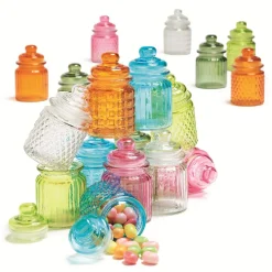 Bonbonnière colorée en verre^Gifi New