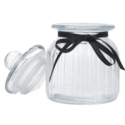 Bonbonnière en verre transparent 1,6L^Gifi Discount