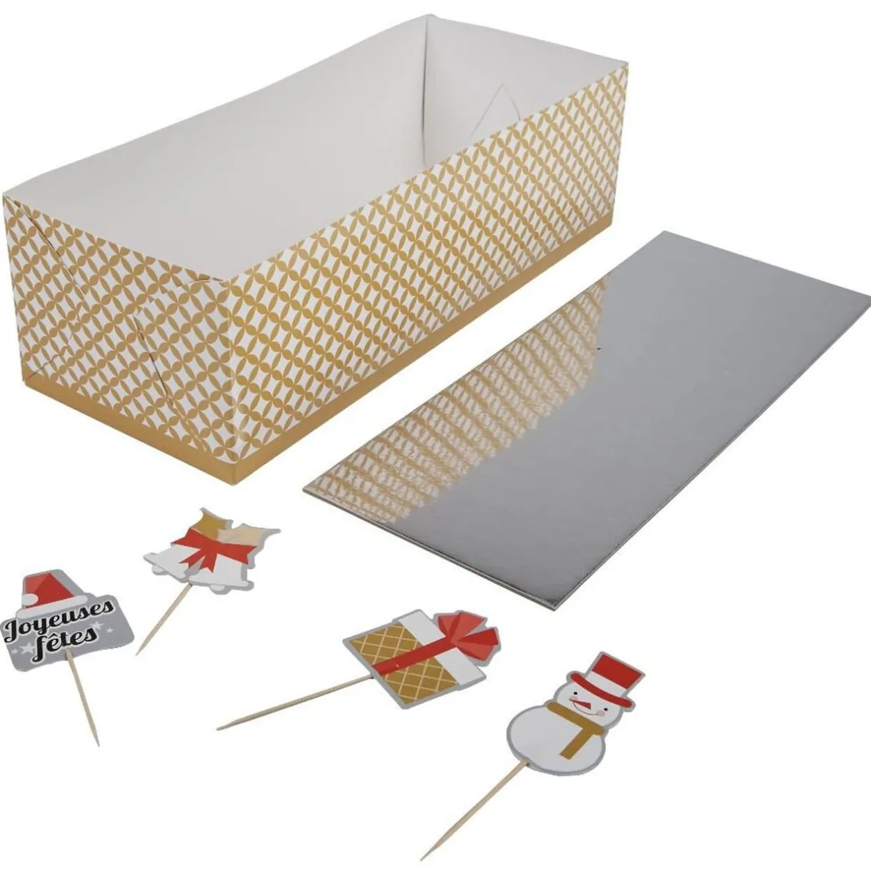 Boîte à bûche en carton^Gifi