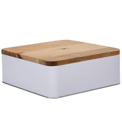 Boîte à biscuit rectangulaire blanc naturel^Gifi Sale