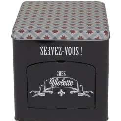 Boîte à biscuits carrée design 