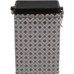 Boîte à biscuits en métal déco rouge vert^Gifi New