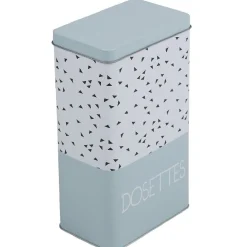 Boîte à café rectangulaire vert d'eau blanc et noir^Gifi Online