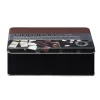 Boîte à chocolat rectangulaire en métal décorée marron^Gifi Outlet