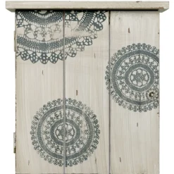 Rangement|Gifi Boîte à clef beige à motifs