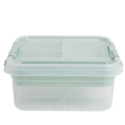 Rangement|Gifi Boîte à compartiments 2 niveaux de rangement 26x25xH11cm