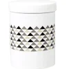 Nettoyage Et Entretien|Gifi Boîte à coton blanche motif triangles