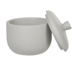 Nettoyage Et Entretien|Gifi Boîte à coton grise clair