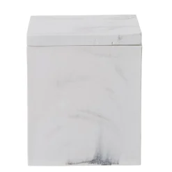 Gifi Boîte à coton résine effet marbre