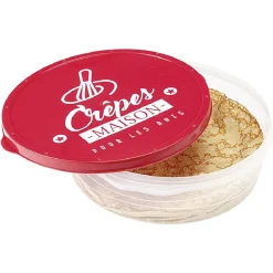 Boîte à crêpes ronde avec couvercle design rouge^Gifi Clearance