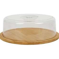 Boîte à fromage bambou et plastique Ø28,5xH9cm^Gifi Sale