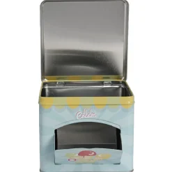 Boîte à gâteaux bleue décor glace multicolore^Gifi Sale