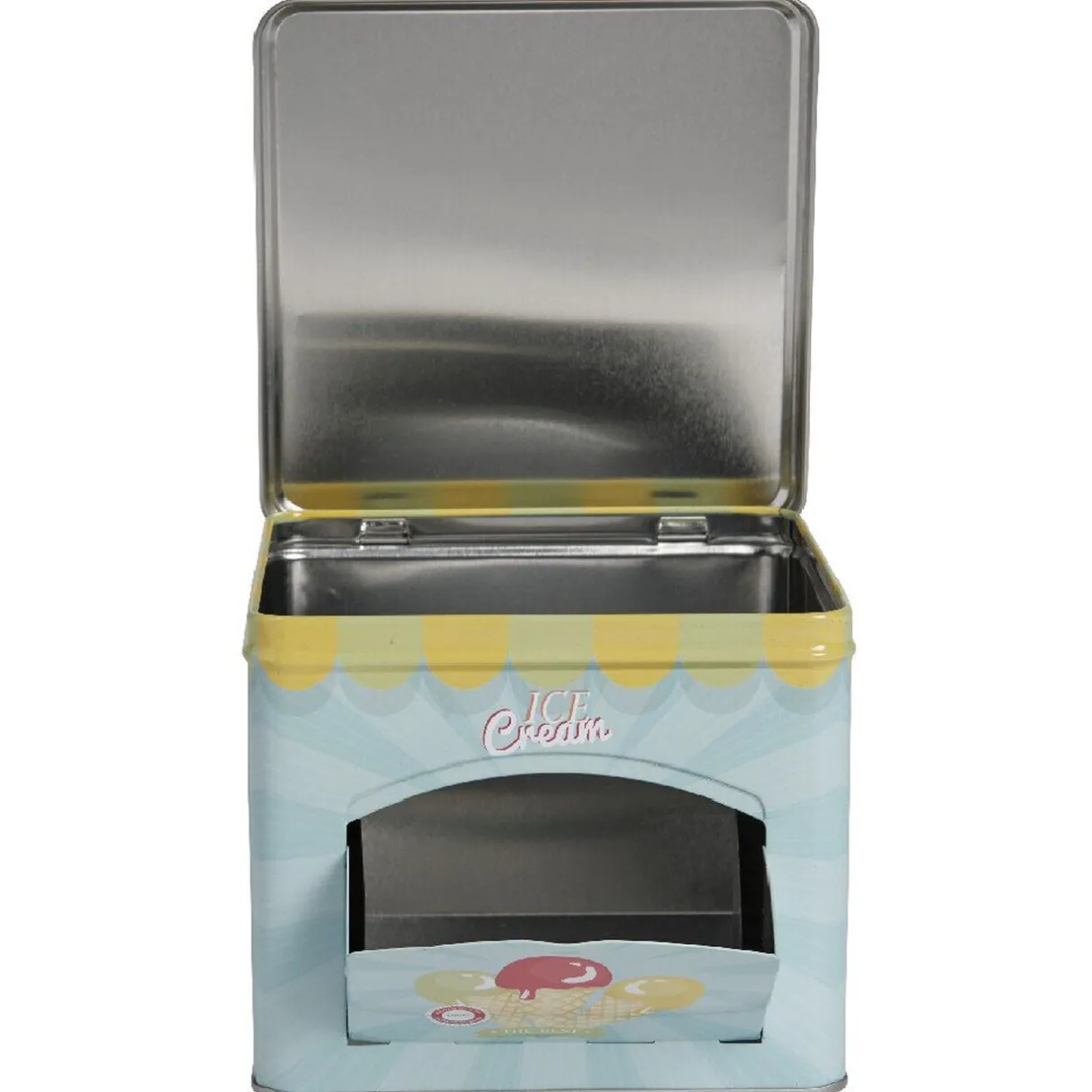 Boîte à gâteaux bleue décor glace multicolore^Gifi Sale