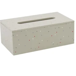 Rangement|Gifi Boîte à mouchoirs taupe à pois
