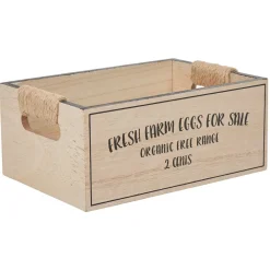 Boîte à oeufs en bois^Gifi