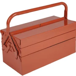 Gifi Boîte à outils 5 compartiments métal rouge