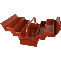 Gifi Boîte à outils 5 compartiments métal rouge