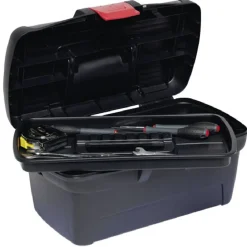 Clearance Gifi Boîte à outils plastique noir et rouge