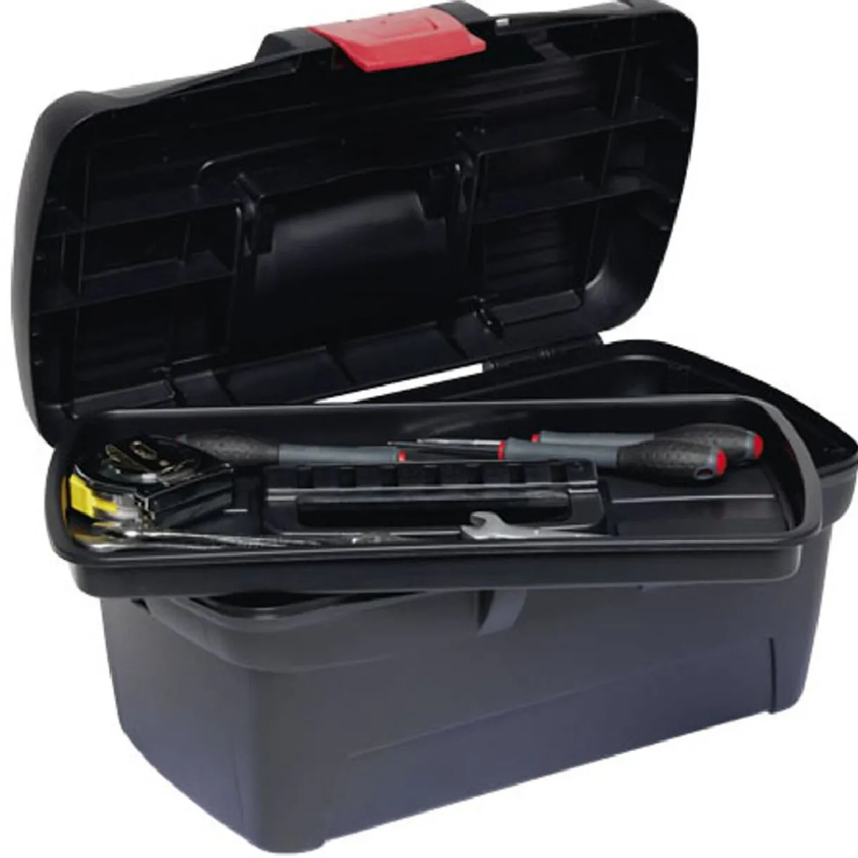 Clearance Gifi Boîte à outils plastique noir et rouge