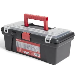 Best Gifi Boîte à outils plastique noir et rouge 30x14xH11cm
