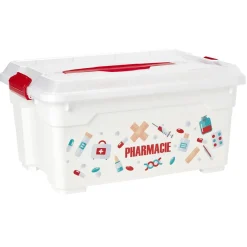 Rangement|Gifi Boîte à pharmacie blanche et rouge
