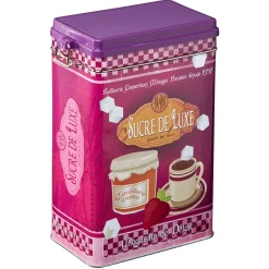 Boîte à sucre en métal design vintage luxe rose fuchsia^Gifi Best