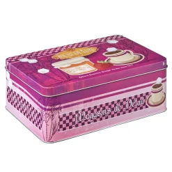 Boîte à sucre en métal design vintage luxe rose fuchsia^Gifi Hot