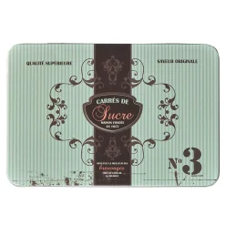 Boîte à sucre en métal design vintage romantique vert d'eau^Gifi