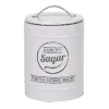 Boîte à sucre métal blanc cassé^Gifi Online