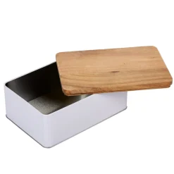 Boîte à sucre rectangulaire blanc naturel^Gifi Hot