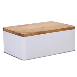 Boîte à sucre rectangulaire blanc naturel^Gifi Hot