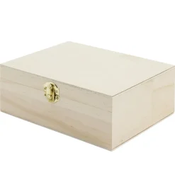 Boîte à thé en bois à personnaliser 20xH7x15cm^Gifi