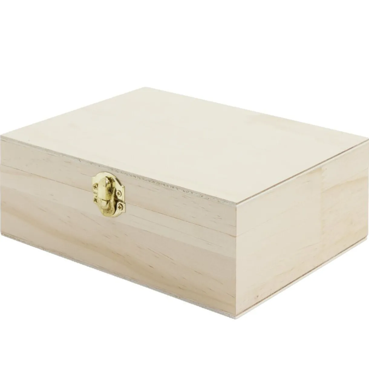 Boîte à thé en bois à personnaliser 20xH7x15cm^Gifi