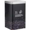 Boîte à thé en métal noir design Tea - 10,7x10,7xH.17,5cm^Gifi