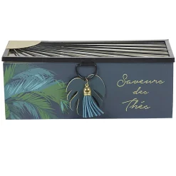 Rangement|Gifi Boîte à thé inscription Saveurs des Thés tropical
