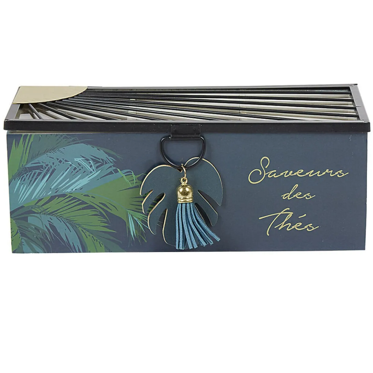 Rangement|Gifi Boîte à thé inscription Saveurs des Thés tropical