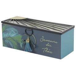 Rangement|Gifi Boîte à thé inscription Saveurs des Thés tropical