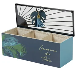 Rangement|Gifi Boîte à thé inscription Saveurs des Thés tropical