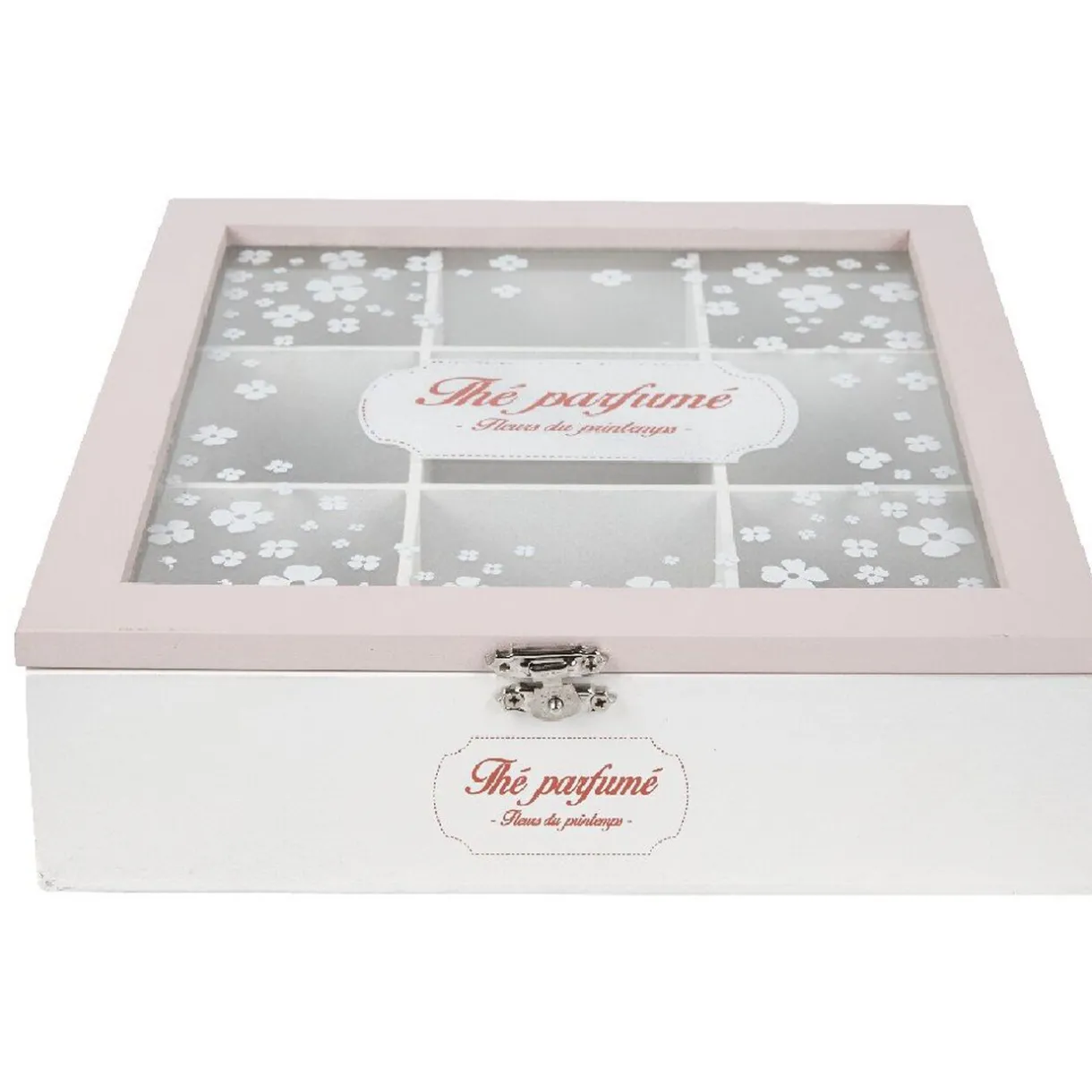 Boîte à thé motif fleur de cerisier^Gifi New