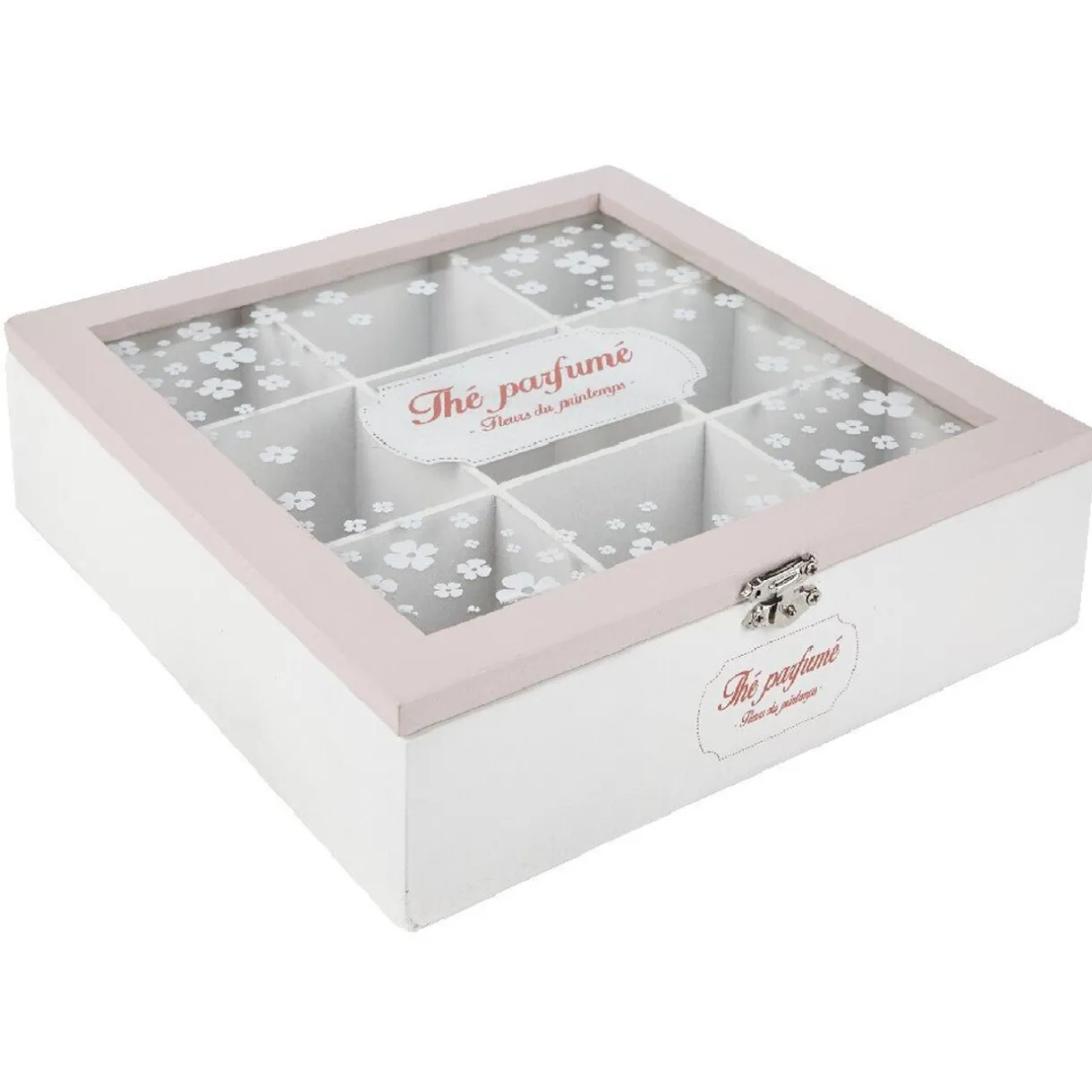 Boîte à thé motif fleur de cerisier^Gifi New