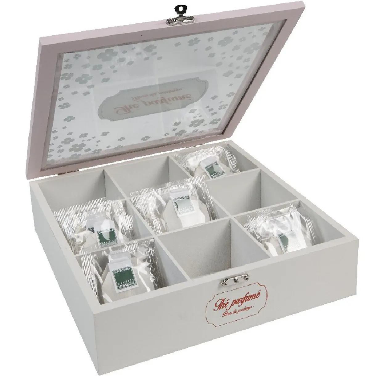 Boîte à thé motif fleur de cerisier^Gifi New