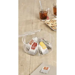 Boîte à thé ronde transparente^Gifi Hot