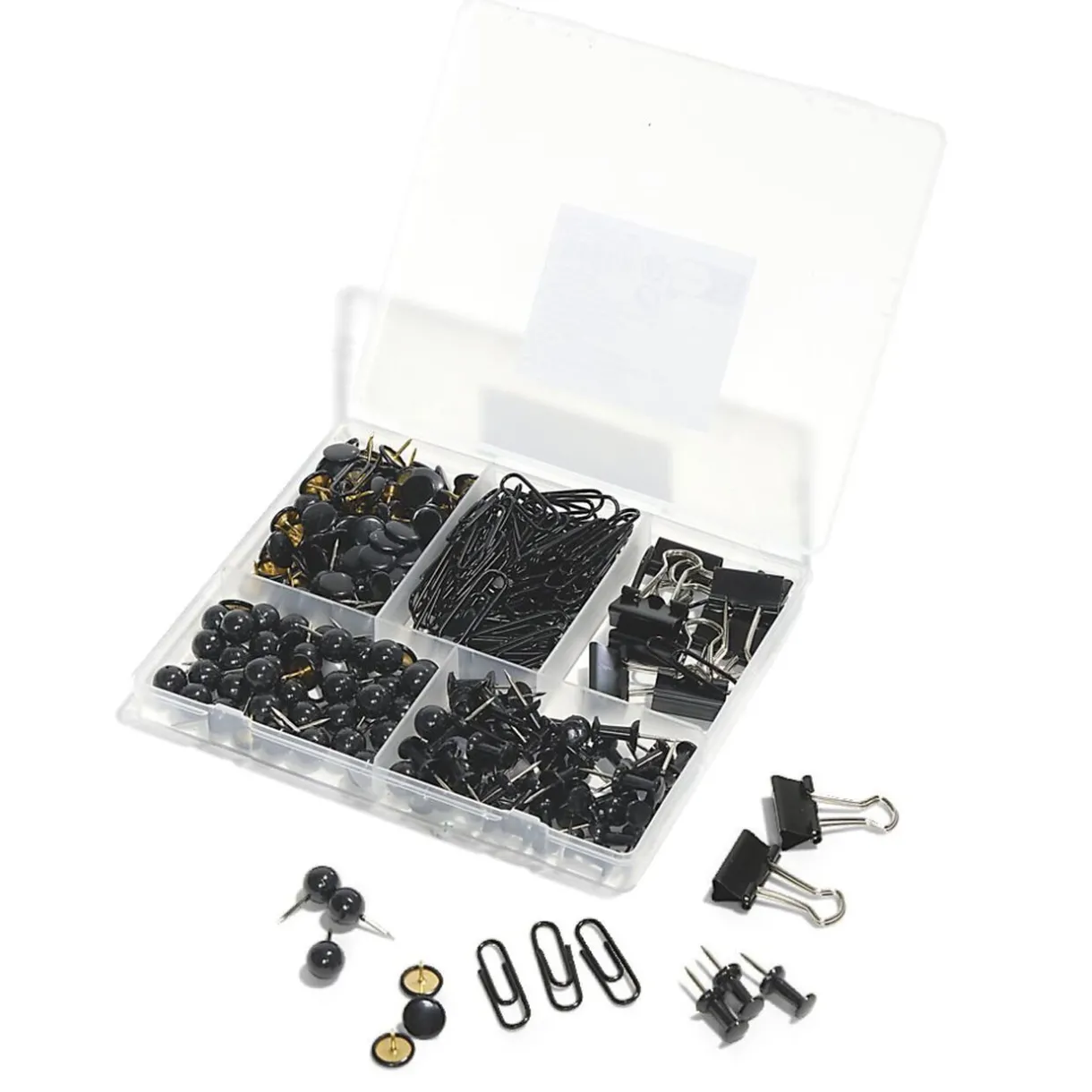 Online Gifi Boîte accessoires de bureau trombones, pinces et punaises